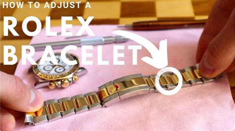 how to adjust rolex daytona bracelet|adjusting rolex oyster watch band.